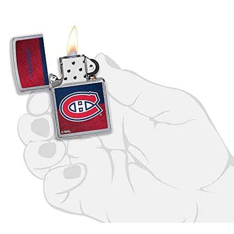 Zippo 2021 NHL Chrome Pocket Lighter