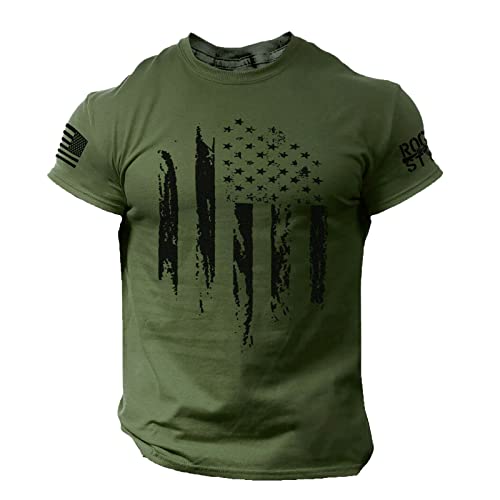 Shirts for Men,Shirts for Men Mens Graphic Tee Shirts Mens Tee Shirts Country T Shirts Men Patriots Shirts Men Tshirts Clearance(01-Green,L)