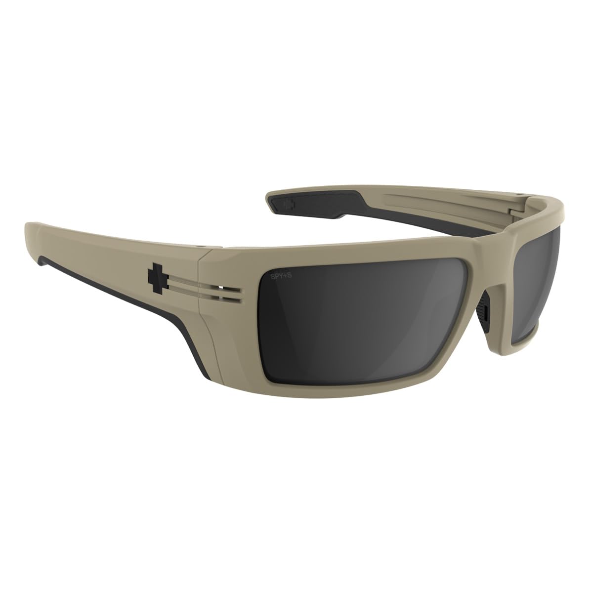 SPY+ - REBAR SE ANSI, Matte Sand, Happy Gray, Medium-Large, Sunglasses, Unisex, Adult