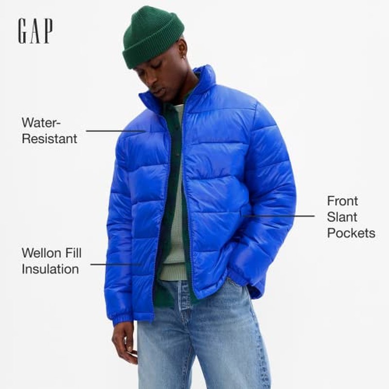 GAP mens Midweight Puffer Jacket Coat