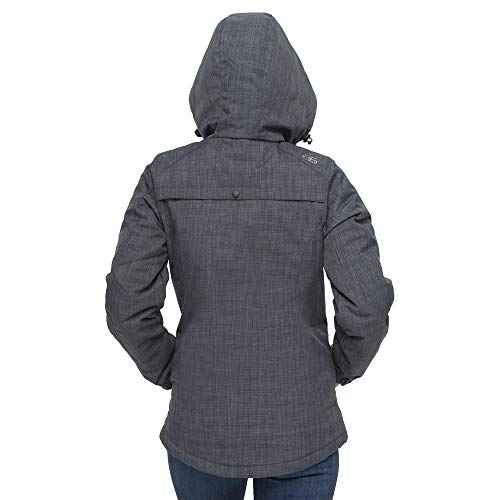 Arctix Women's Daybreak Insulated Jacket, Steel Melange, 1X