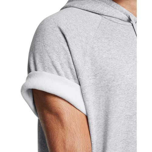 Under Armour mens Rival Fleece Short Sleeve HoodieSweatshirt