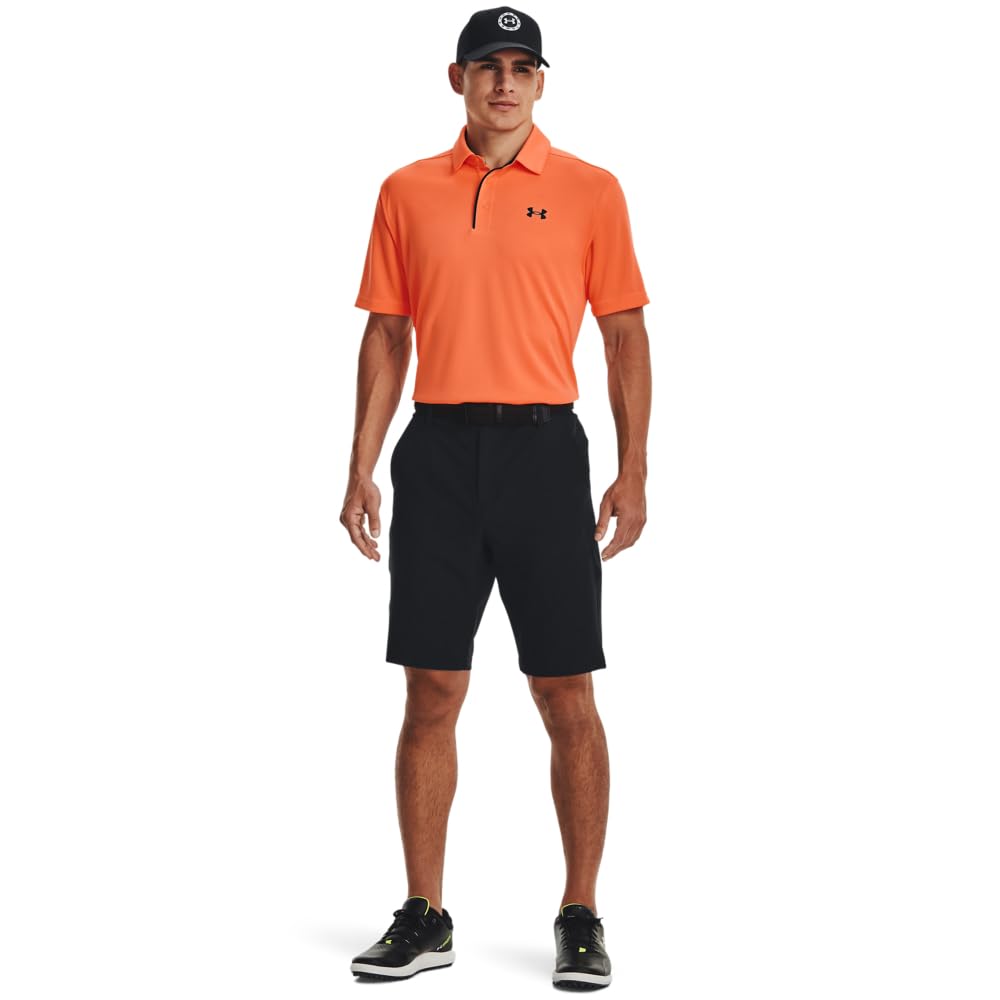 Under Armour Men's Tech Golf Polo, (866) Orange Blast / / Black, 4X-Large