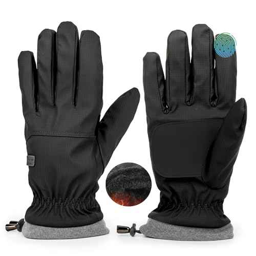 Warm Water-Repellent Winter Ski-Gloves Men Women Windproof Anti-Slip Touchscreen for Cold Weather Driving Running