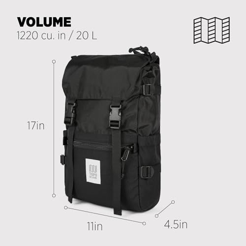 Topo Designs Rover Pack Classic - Black/Black