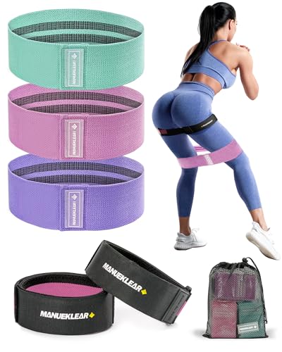 MANUEKLEAR Booty Bands for Working Out Set with Adjustable Blood Flow Restriction Bands for Women and Men and 3 Levels Resistance Bands for Working Out Exercise to Occlusion Training, Exercise Glutes