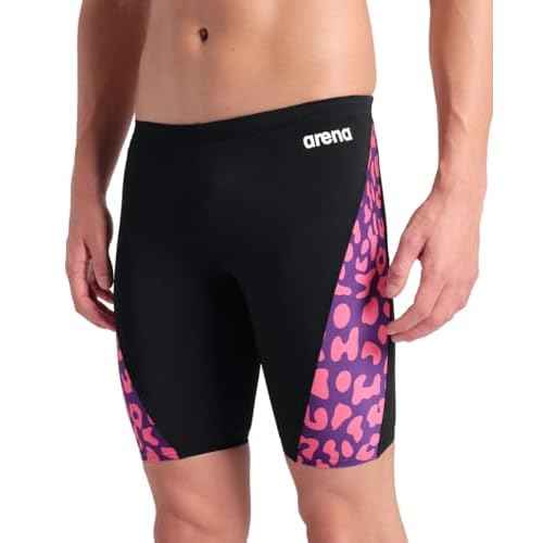 ARENA Men's Performance Leopard Skin Limited Edition Printed Swim Jammer