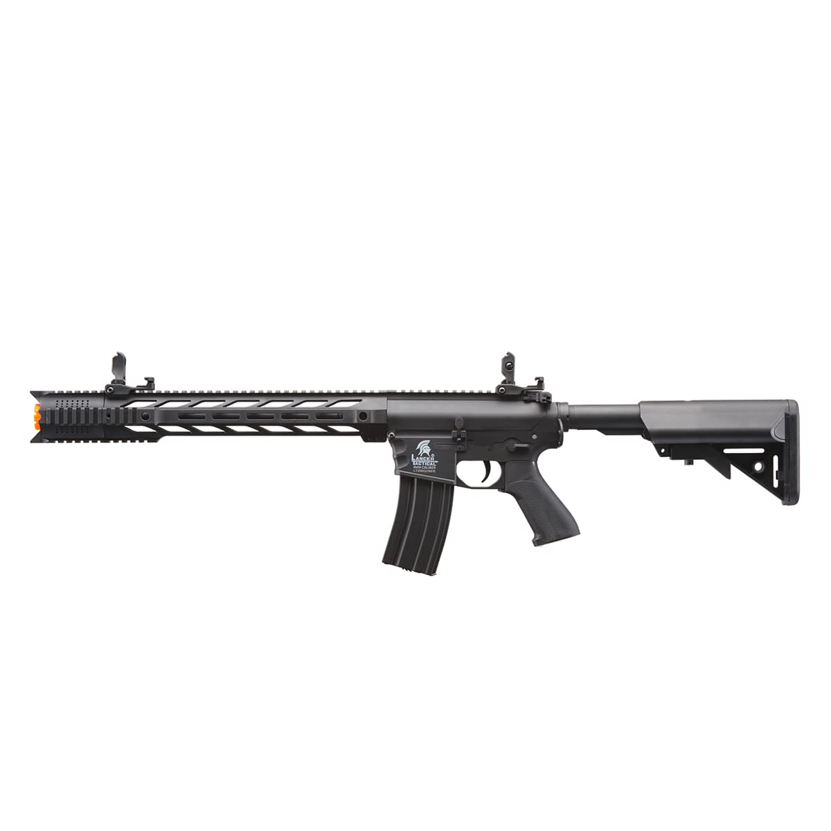 Lancer Tactical Gen 2 Durable Airsoft M4 SPR Interceptor AEG Polymer- Full/Semi-Auto, 1000 Rounds Bag of 0.20g BBS, Battery& Charger Included