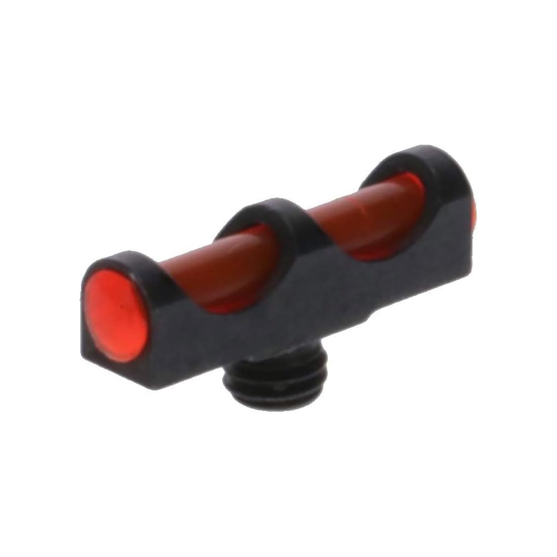 TRUGLO Bright Low-Profile All Metal Construction Long Bead Front Fiber Optic Gun Replacement Bead, 6-48 - RED
