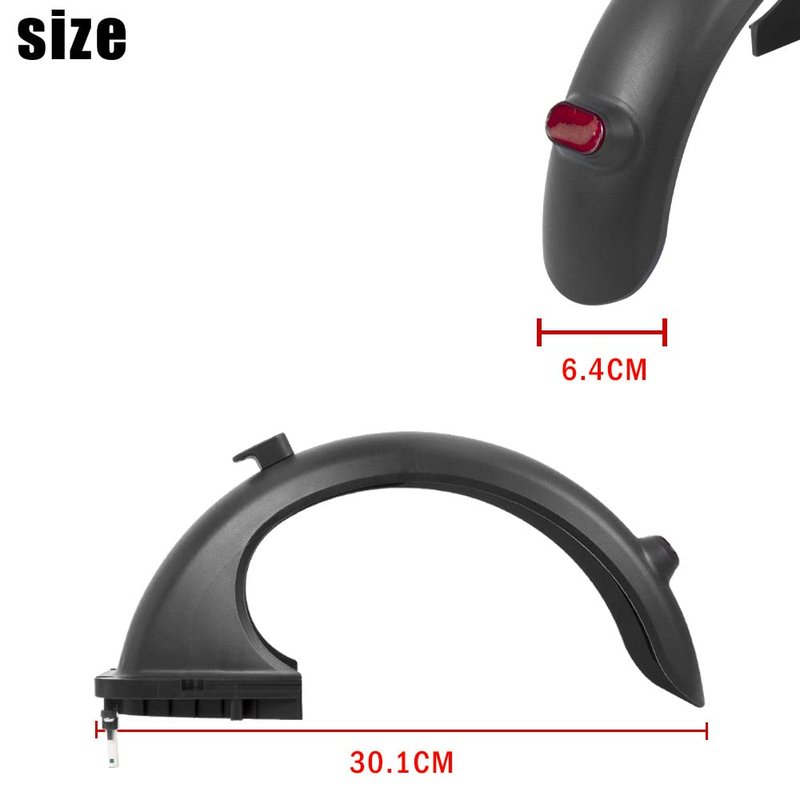 Electric Scooter Rear Mudguard Accessories Set Mudguard Bracket Replacement Part Fender Rear Compatible with G30/MAX G30 Electric Scooter