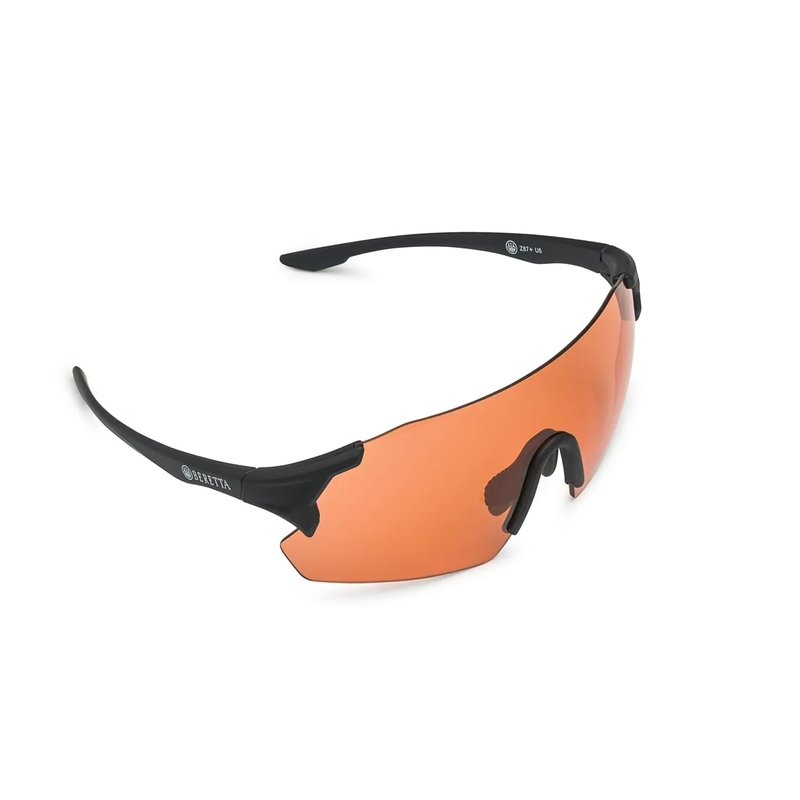 Beretta Unisex Protective Shooting Safety Plastic Frame Challenge EVO Glasses for Eye Protection - Orange