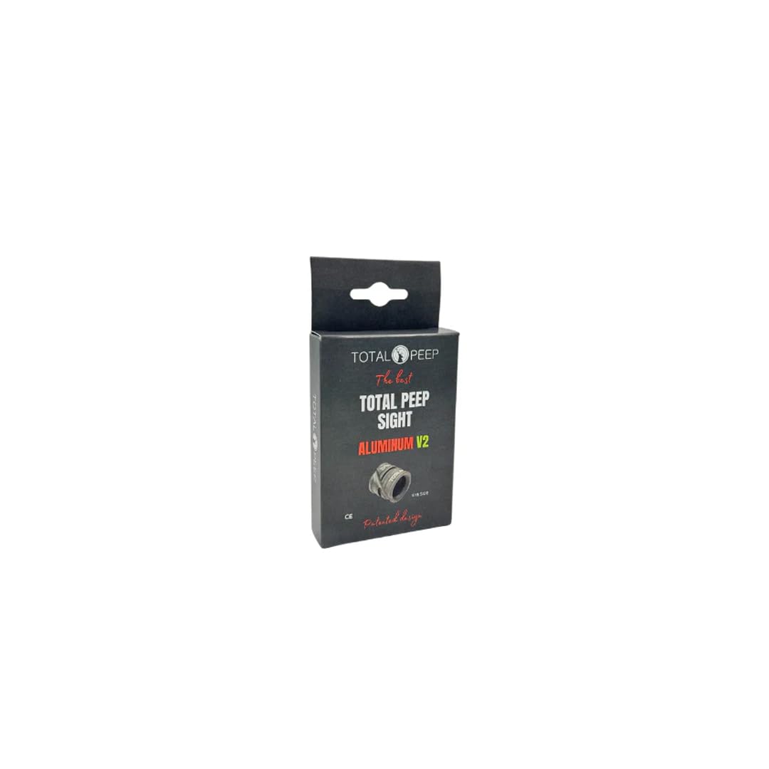 TOTAL PEEP Sight PRO for Bowhunting Aluminum (7/32"), Matt Black