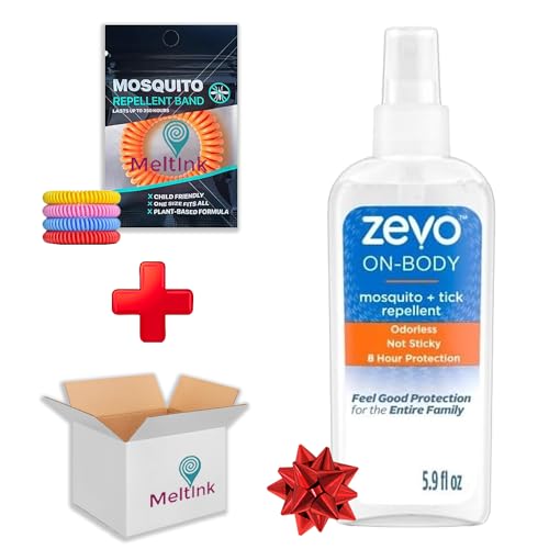 Zevo On-Body Unscented Skin Outdoor Mosquito Repellant Pump Spray + 1 Mosquito Repellent Band