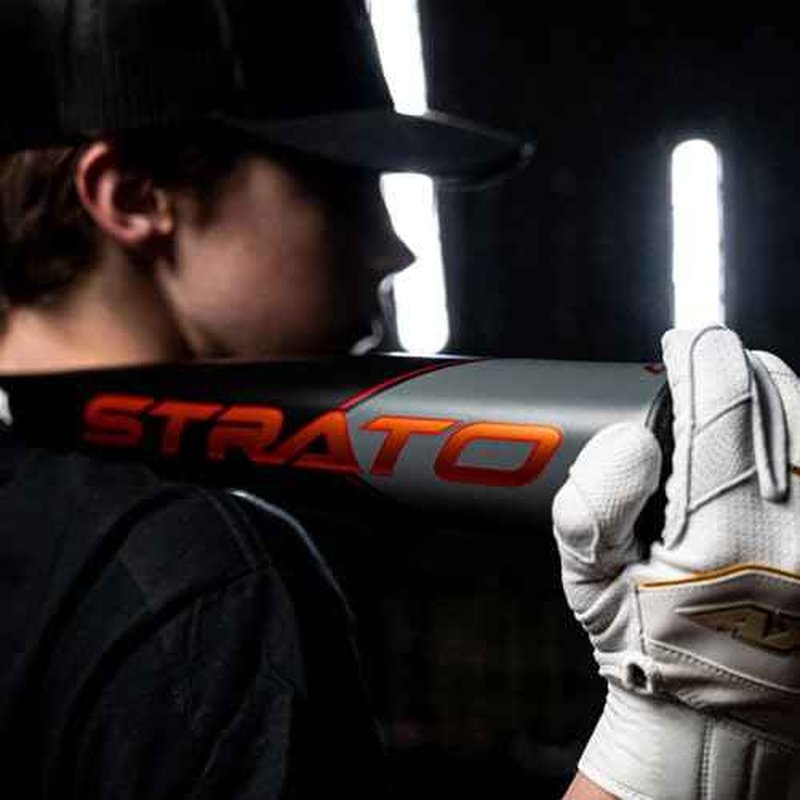 Axe Bat 2023 Strato (-10, 2-5/8") USA Baseball Bat, 1-Piece Alloy, Black/Grey/Copper (31" / 21 oz.)