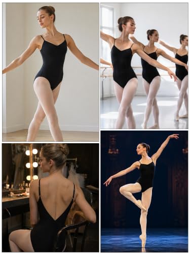 Women Princess Ballet Leotard - Adjustable Camisole Dance Costume