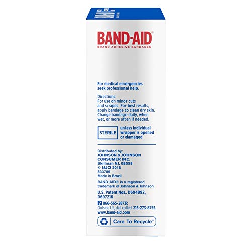 Band-Aid Brand Tru-Stay Sheer Strips Adhesive Bandages for First Aid and Wound Care, All One Size, 40 ct