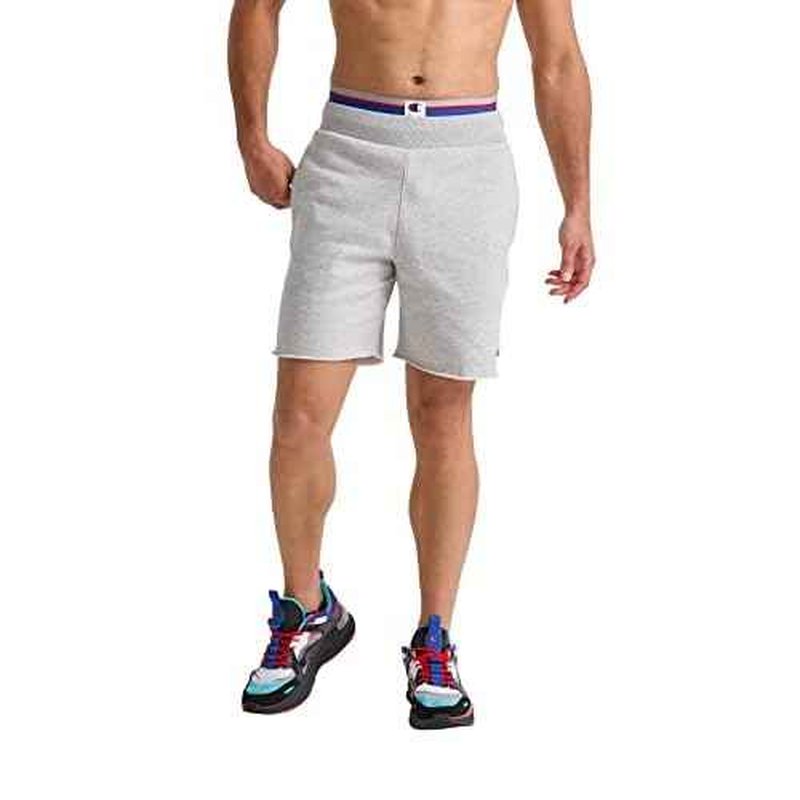 Champion Men's Shorts, Reverse Weave Fleece Shorts, Knee-Length Shorts for Men, C Logo, 10"