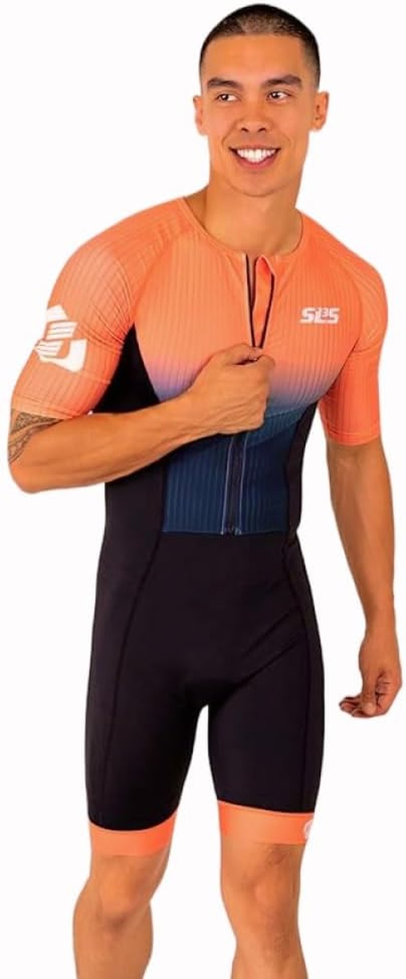 Men's Elite Aero Triathlon Suit - Full Zip, Aero Sleeves, Rear Pockets | Horizon, X-Large