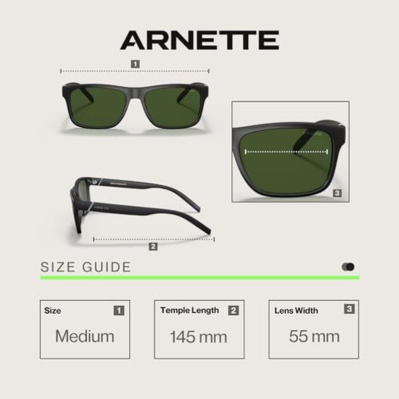 ARNETTE Bandra AN4298 Square Sunglasses for Men +BUNDLE with ACCESSORY EYEWEAR KIT