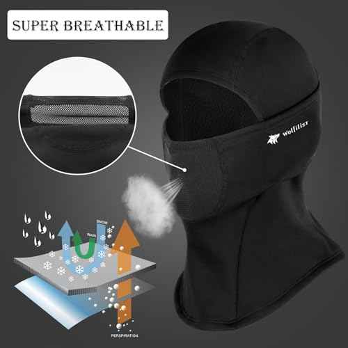 Balaclava Ski Mask for Men Women, Winter Face Mask Windproof Motorcycle Mask Thermal Fleece Full Face Hood