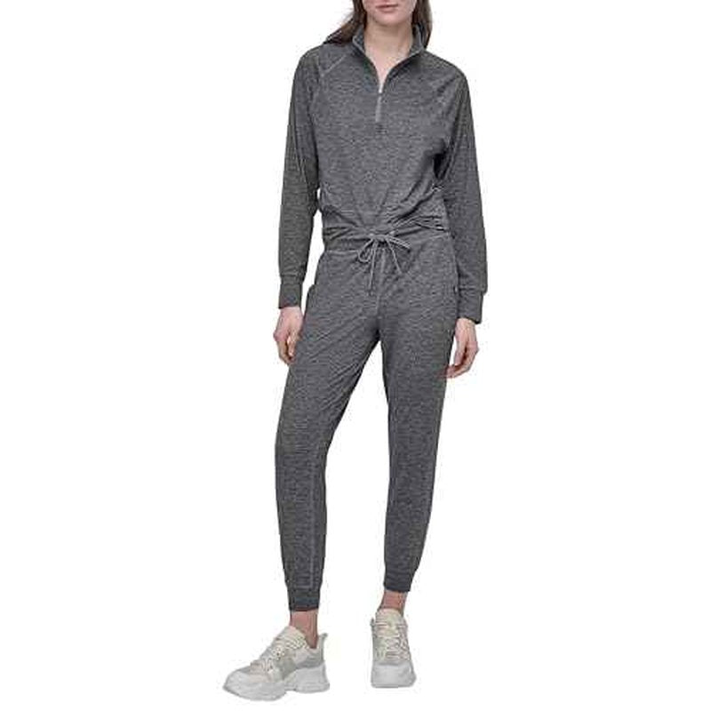 DKNY Womens High Waist Slim Fit Jogger Sweatpant