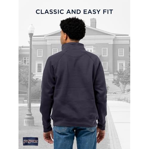 JanSport Unisex Adult NCAA Officially Licensed Rival Long Sleeve Stand-Up Collar Quarter Zip Sweatshirt