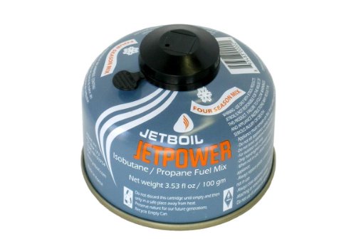 Jetboil Jetpower 4-Season Fuel Blend, Liquefied Petroleum Gas, 100 Gram