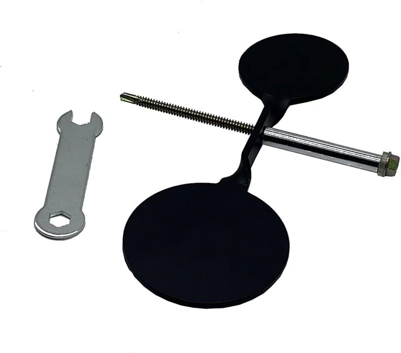 Double-Headed Round Target - 3mm Thick Steel Slingshot Shooting Practice | 360-Degree Rotating Design