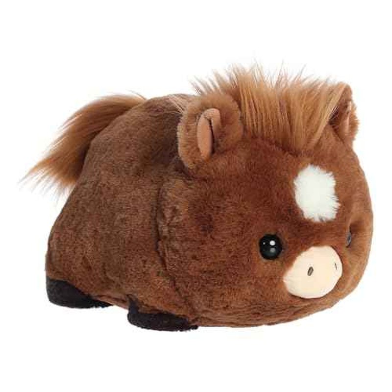 Aurora¢ç Adorable Spudsters¢â Hudson Horse¢â Stuffed Animal - Comforting Cuddles - Playful Companions - Brown 10 Inches