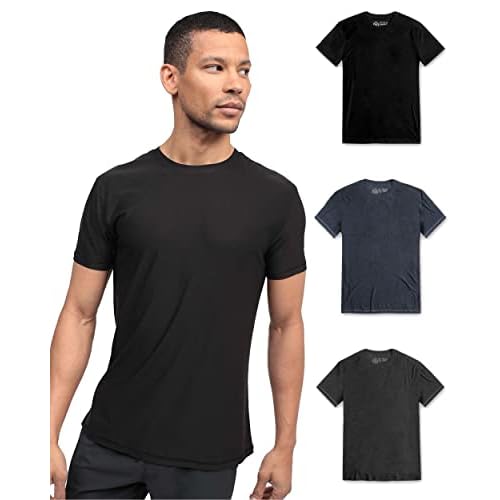 INTO THE AM Short Sleeve Active Tees for Men - Athletic Workout Gym T-Shirts S - 4XL Running Gym Hiking Fitness