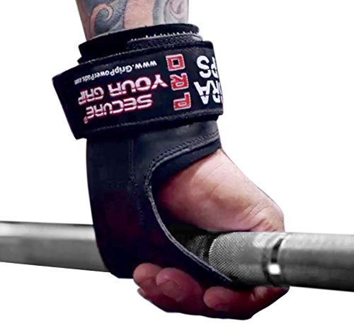 Cobra Grips PRO Weight Lifting Gloves Heavy Duty Straps Alternative Power Lifting Hooks Best for Deadlifts Adjustable Neoprene Padded Wrist Wraps Support Bodybuilding (FIT Gray Rubber)