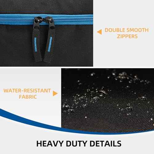 1 LB Propane Tank Storage Bag with Padding, Mini Propane Cylinder Carry Case to Hold 4 Pcs Small Gas Tank, Portable 16 OZ Gas Cylinder Holder with Strap, Bag Only