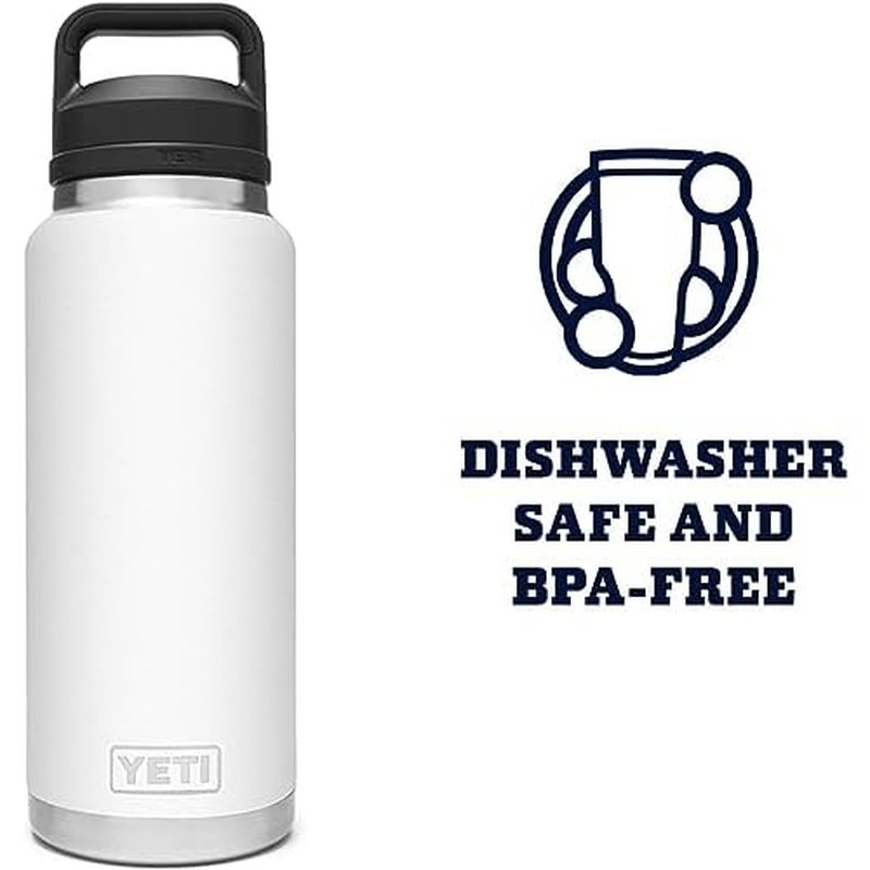 YETI Rambler 36 oz Bottle, Vacuum Insulated, Leakproof, Stainless Steel with Chug Cap