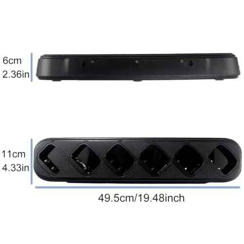 UV-9R Six Way Charger Desktop for BAOFENG UV-9G Radio 6-Way Charger Base Compatible with UV-9R Plus Walkie Talkie Accessories GMRS-9R GT-3WP