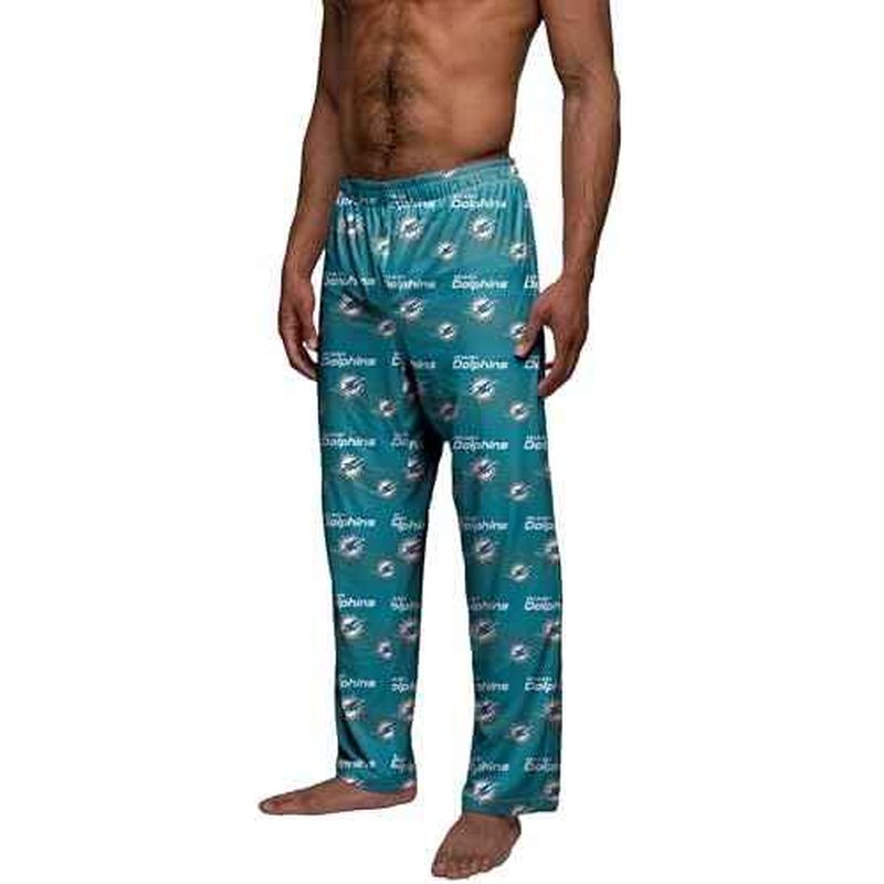FOCO Miami Dolphins Men's Scatter Pattern Pajama Lounge Multi Color Pants
