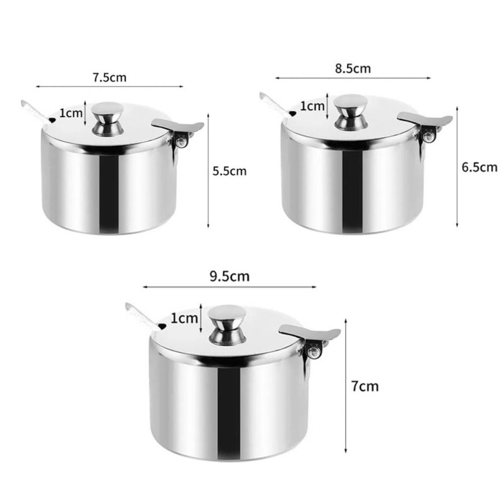 1Pcs Mini Kitchen Supplies Sugar Jam Salt Seasoning Pot Container Sauce Cans Spice Storage Jar(9.5cm)