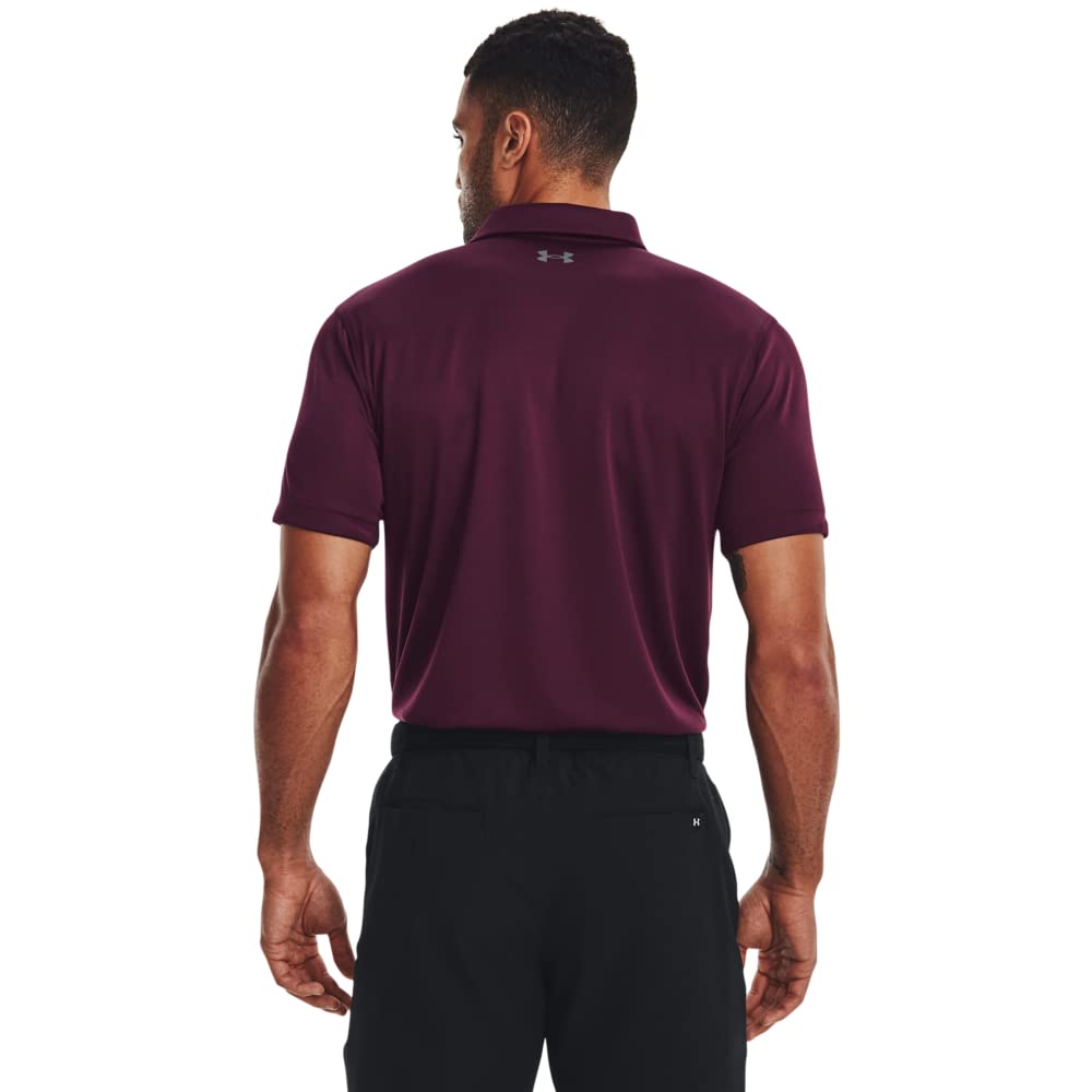 Under Armour Men's Tech Golf PoloDISC, (572) Purple Stone / / Pitch Gray, 4X-Large