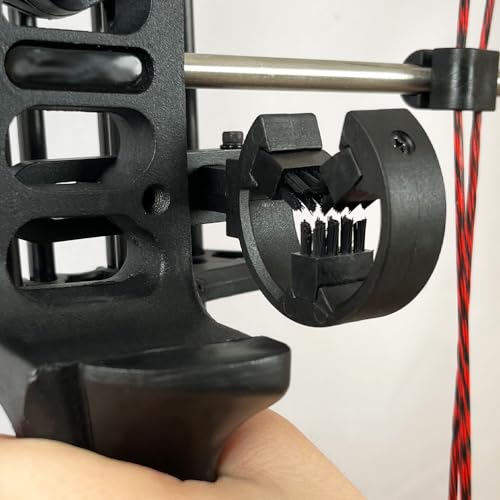 - QI HUO JU - Archery Whisker Biscuit Arrow Rest Brush Capture Arrow Rest for Compound Bow & Recurve Bow Hunting Shooting Targeting, Right and Left Hand (Black)