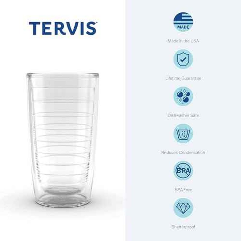 Tervis Made in USA Double Walled University of North Carolina UNC Charlotte 49ers Insulated Tumbler Cup Keeps Drinks Cold & Hot, 16oz, Logo