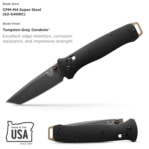 Benchmade - Bailout 537 Tactical Knife with Black Aluminum Handle (537GY-03)