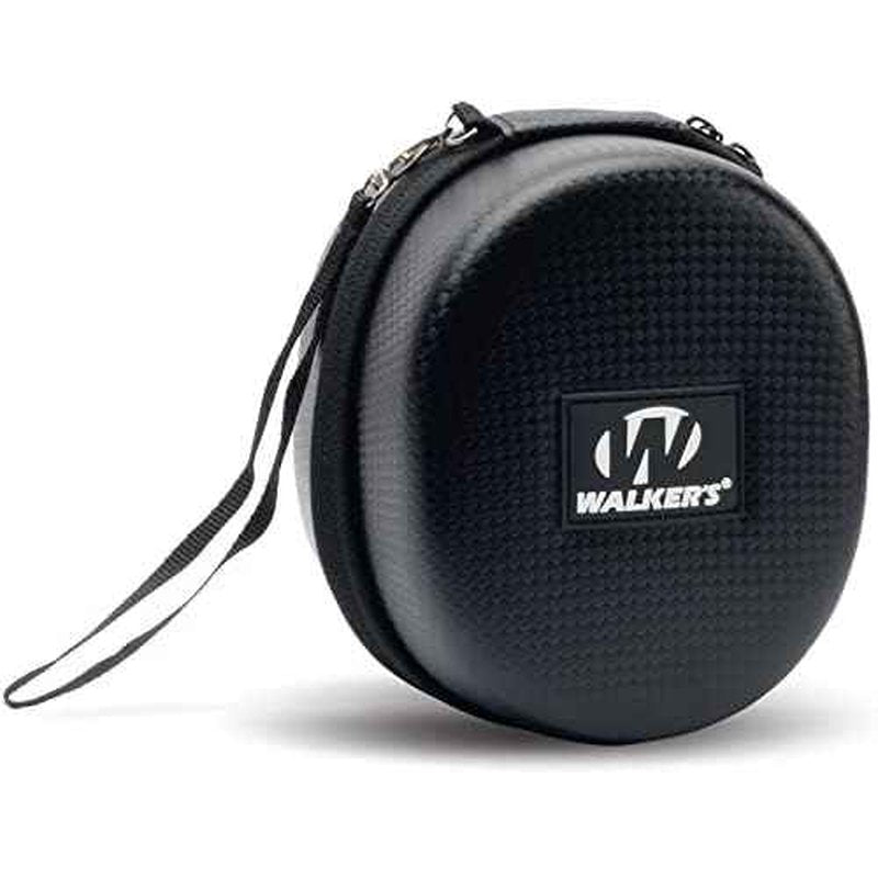 Walker's Razor Slim Electronic Muff (Raid) with Case and Shooting Glasses Bundle (3 Items)