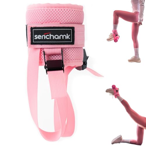 Adjustable Feet Dumbbell Attachment,Feet Weight Lifting-Foot Weights for Exercise, Leg Extensions,Tibialis Trainer,Leg Lift Exercise Equipment Pink 1pc