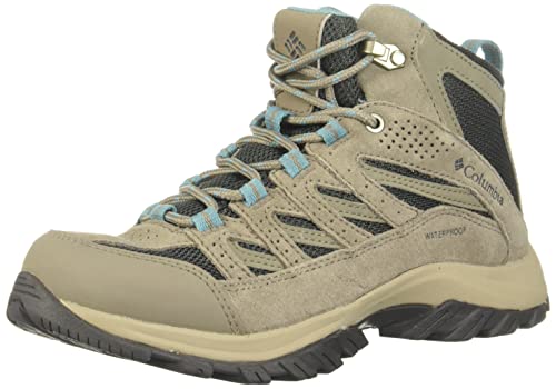 Columbia womens Crestwood Mid Waterproof Boot Hiking Shoe, New Olive, 7 US