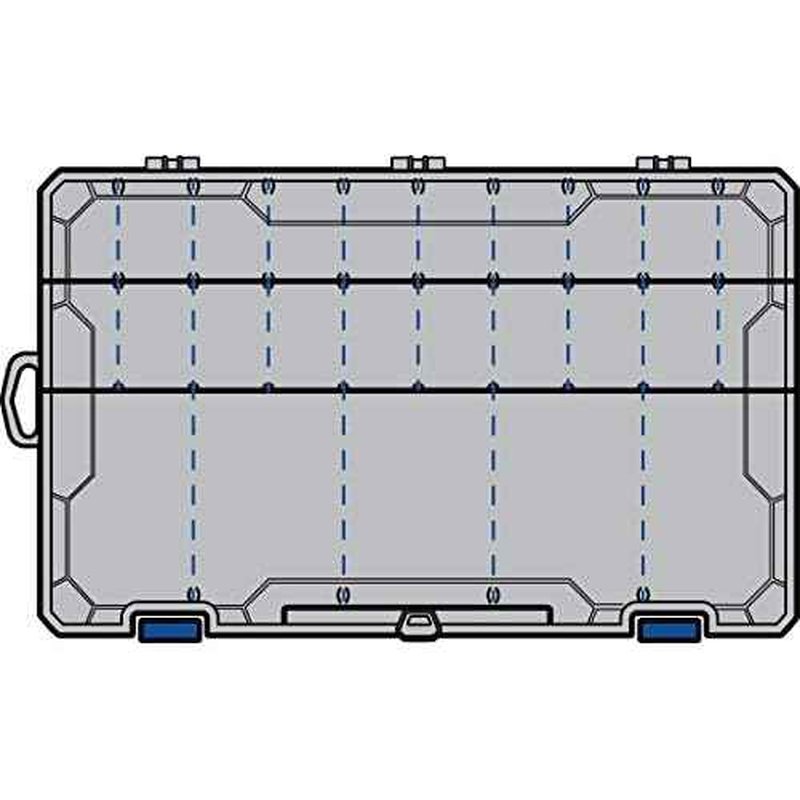 Flambeau Outdoors Zerust MAX 5003ZM Tuff Tainer -Partial Bulk Storage Compartment Section, 25 Compartments and 15 RemovableDividers 14.25" L x 9.125" W x 2" D Fishing and Tackle Storage Utility Box