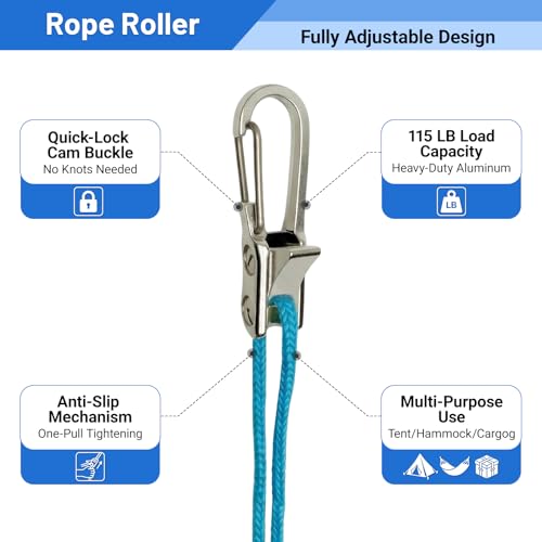 8-Pack Stainless Steel Rope Tensioners & Tensioning Tools for Camping & Boating