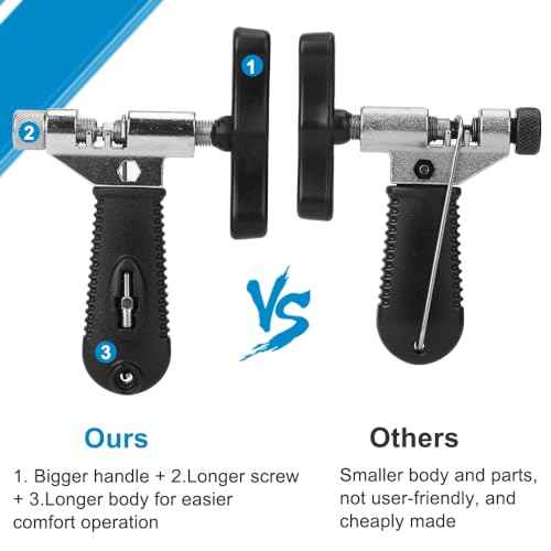 Bike Chain Repair Tool Kit with Single Speed Chain, Chain Breaker with Hook, Bike Link Plier and 6 Pairs Bicycle Buckle for Road Mountain Racing Cycling