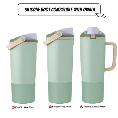 Protective Silicone Boots for Owala 30oz & 40oz FreeSip Sway Bottles & Tumblers, Anti-Slip Protective Sleeve for Owala Water Bottle
