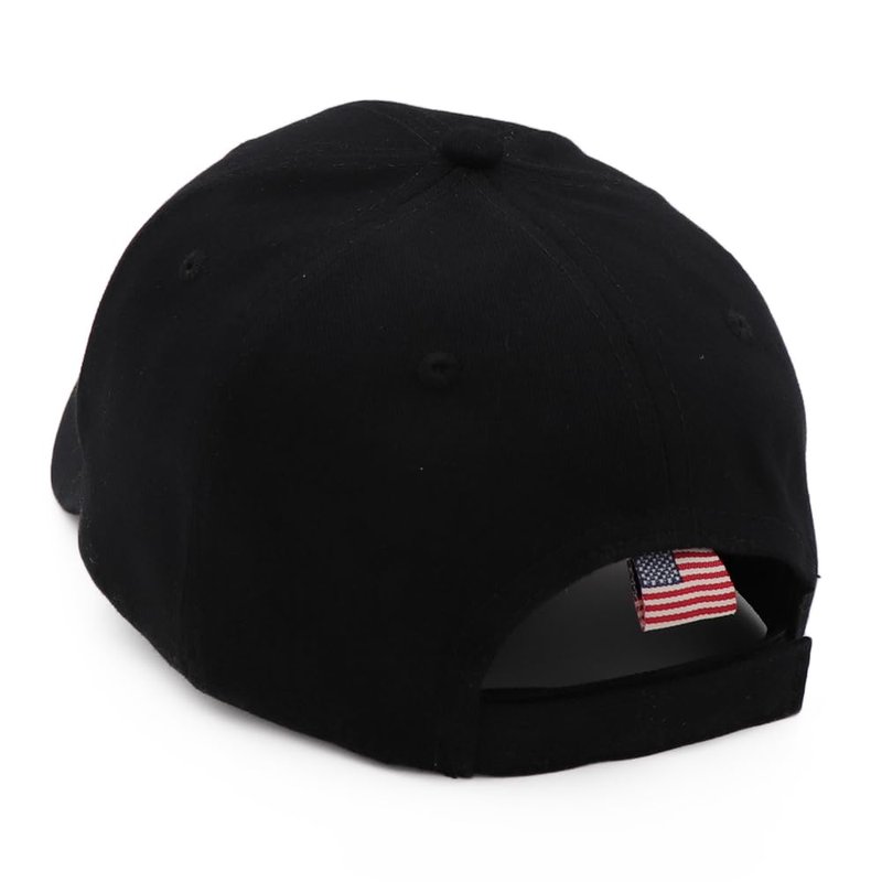 JUSOCC 2A 1791 Hats Embroidery Adjustable American Flag Baseball Cap (US, Alpha, Medium, Black)