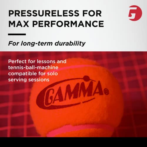 GAMMA Sports Pressureless Tennis-Balls Bucket, Bulk Tennis Balls, Premium Tennis Accessories, Pack of 48