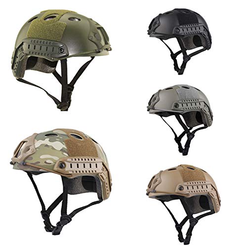 ATAIRSOFT PJ Type Tactical Paintball Airsoft Fast Helmet DE Tan